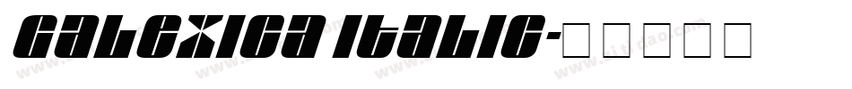 Galexica Italic字体转换